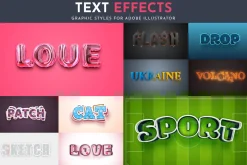 100 Editable Text Effects