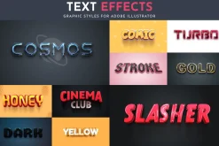 100 Editable Text Effects