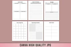 Editable Vision Board Planner KDP