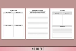 Editable Vision Board Planner KDP