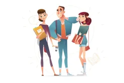 Education characters