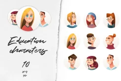 Education characters
