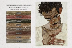 Egon Schiele Procreate Kit