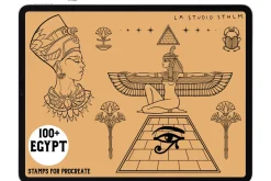 Egypt - Procreate Tattoo Stamp Set