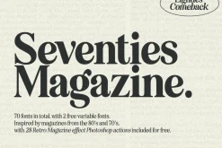 Eighties Comeback Serif (70 fonts)