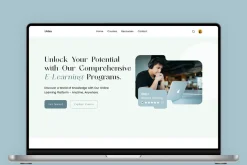 E-learning Sass Landing Page