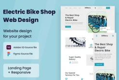 Electric Bike Shop Website Design