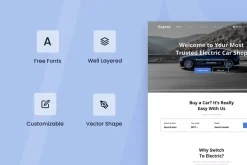 Electric Car Shop Website Design