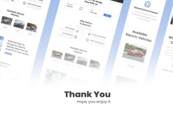 Electric Car Shop Website Design