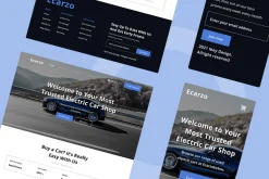 Electric Car Shop Website Design