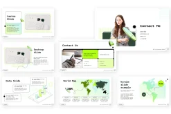 Electric Green Google Slides