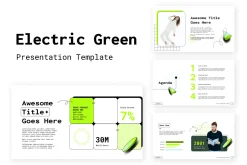 Electric Green Google Slides