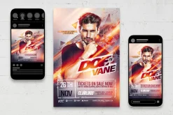 Electro DJ Flyer Template