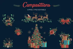 Elegant Christmas Clipart