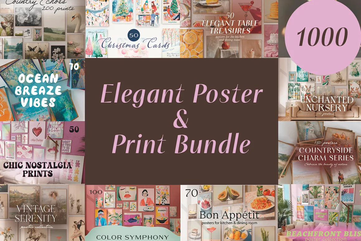 Elegant Poster & Print Bundle
