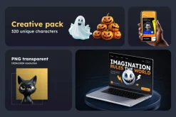 320 Elements Halloween Characters