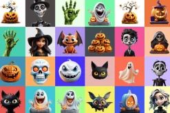 320 Elements Halloween Characters