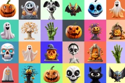 320 Elements Halloween Characters