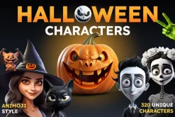 320 Elements Halloween Characters