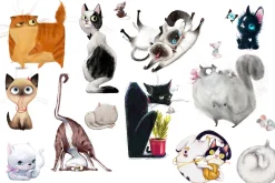 Elena and her Cats
