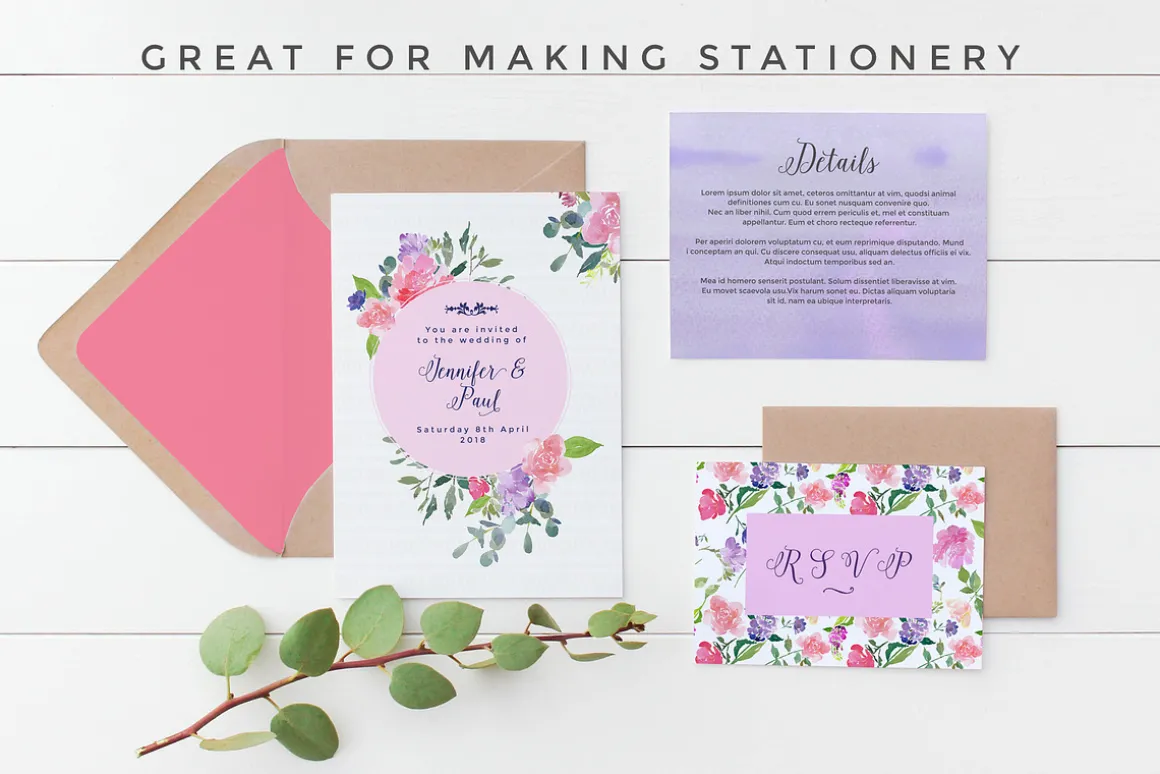 Elouise - Foral Clipart Set