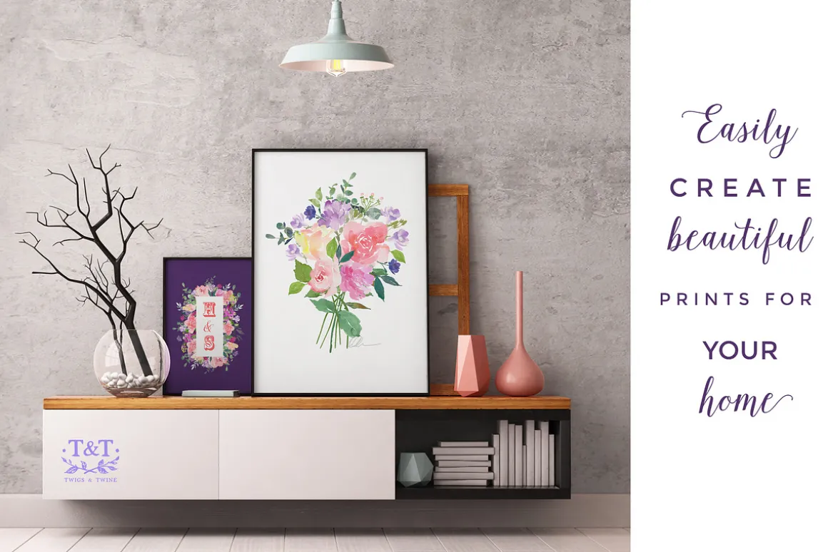Elouise - Foral Clipart Set