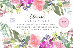 Elouise - Foral Clipart Set