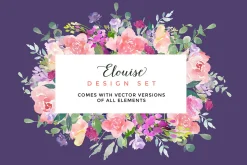 Elouise - Foral Clipart Set