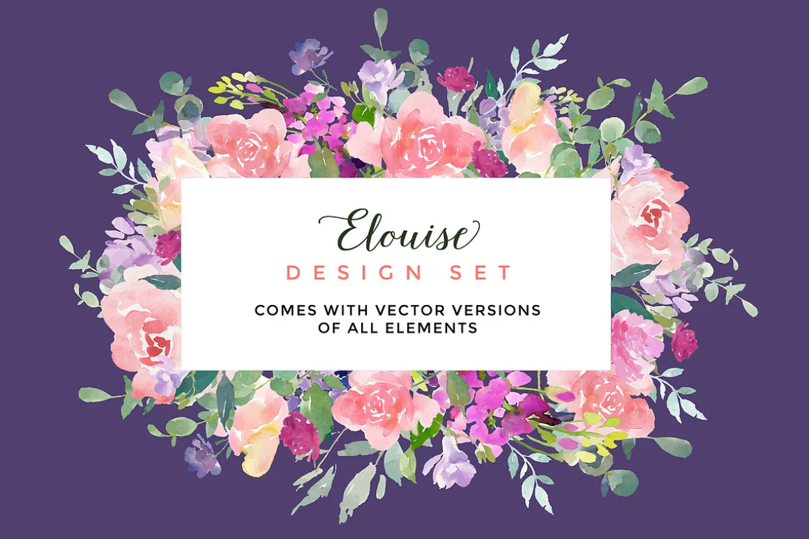 Elouise - Foral Clipart Set