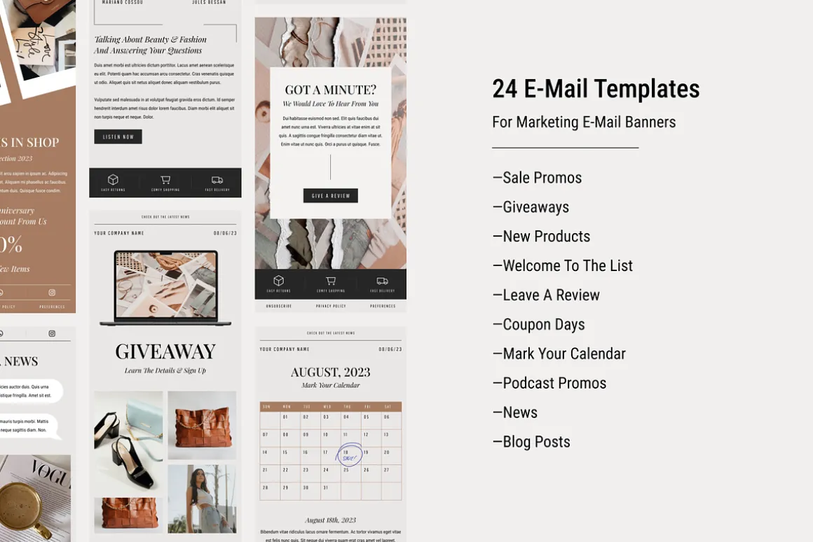 E-Mail Marketing Templates