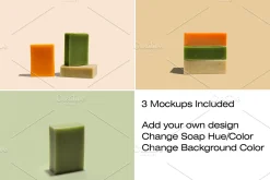 Embossed Soap Bar Mockup