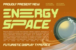 Energy Space Futuristic Display Sans