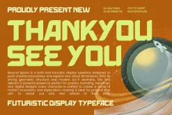 Energy Space Futuristic Display Sans