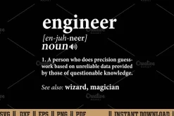 Engineer Definition Funny Gifts SVG