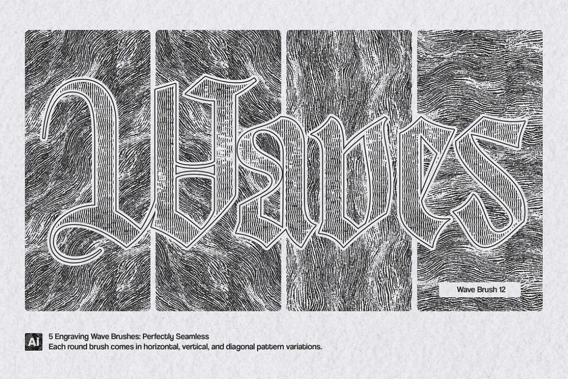 Engraving Illustrator Brushes
