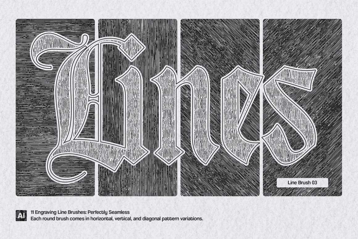 Engraving Illustrator Brushes