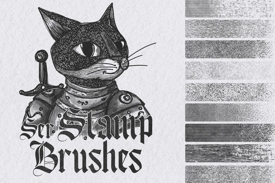 Engraving Illustrator Brushes