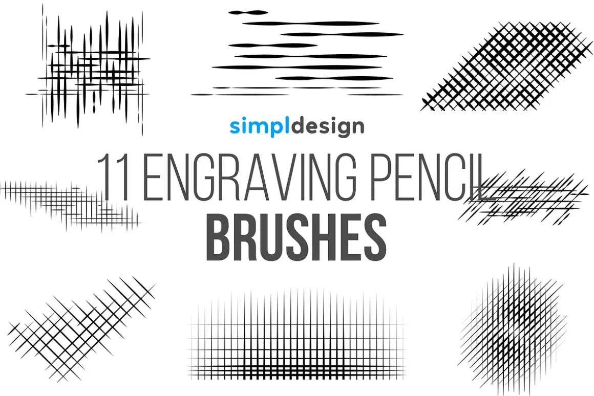 Engraving Pencil Photoshop Brushes