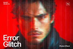 Error Glitch Photo Effect Template
