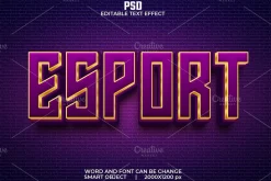 Esport 3d Editable Psd Text Effect