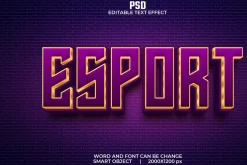 Esport 3d Editable Psd Text Effect