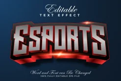 Esports 3D Text Effects Pack | EPS