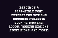 Espoty - Sports Slab Serif Font