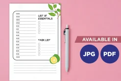 Essentials planner