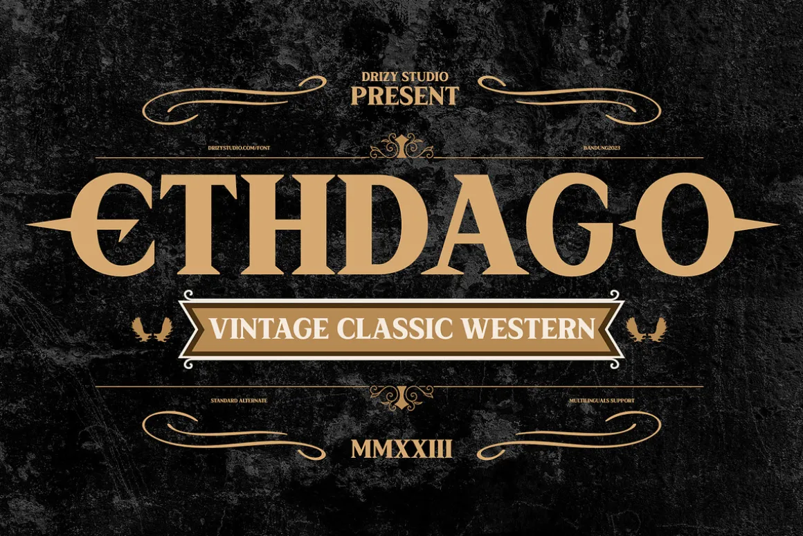 Ethdago - Vintage Classic Font