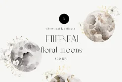 ETHEREAL floral & delicate gold set