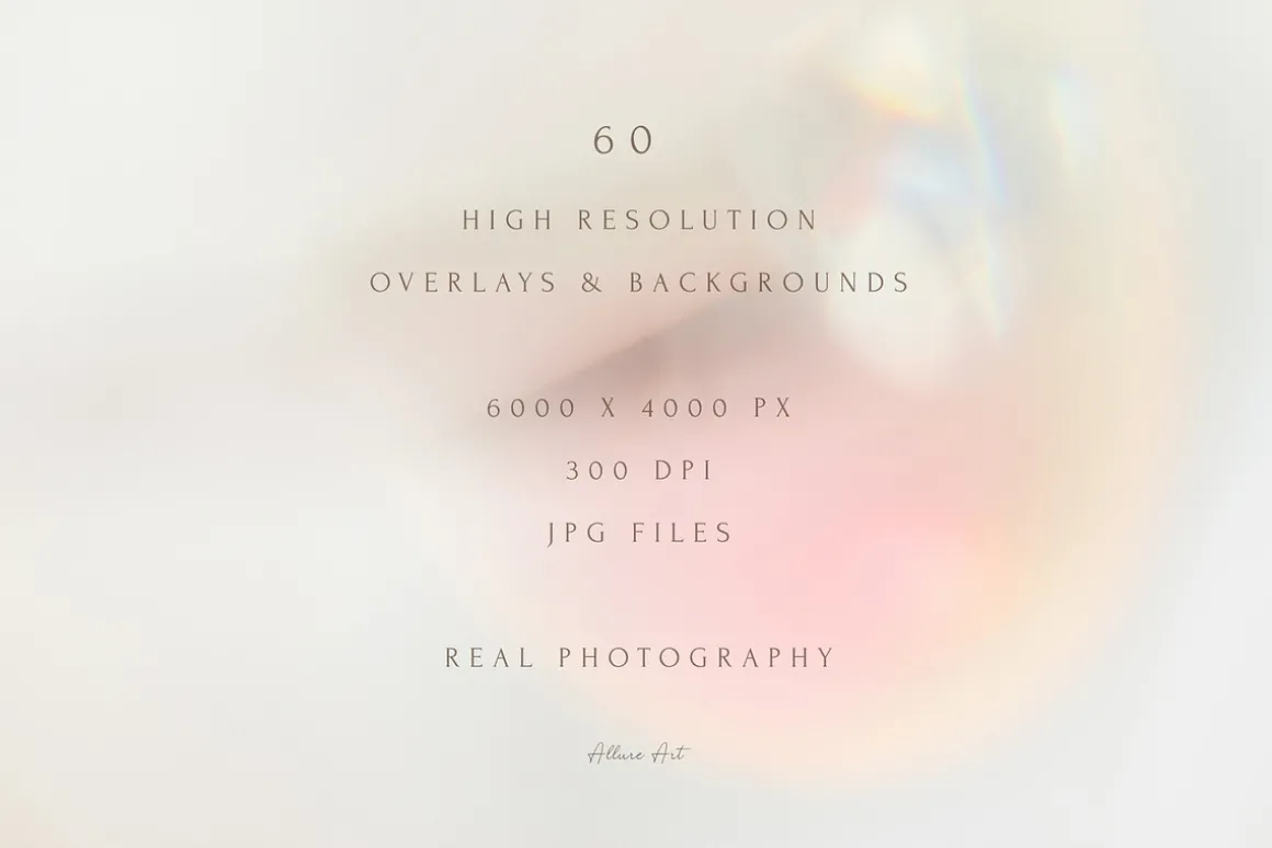 60 Ethereal Light Backgrounds Bundle