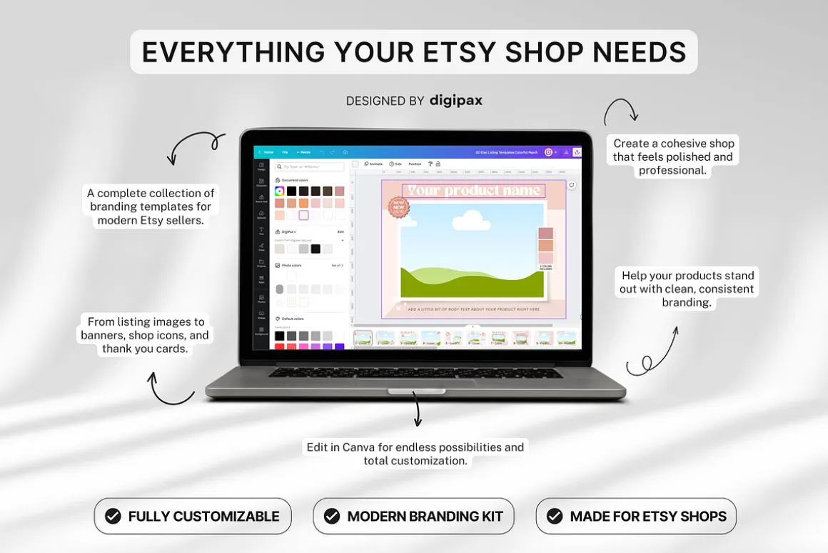 Etsy Shop Bundle Canva Templates