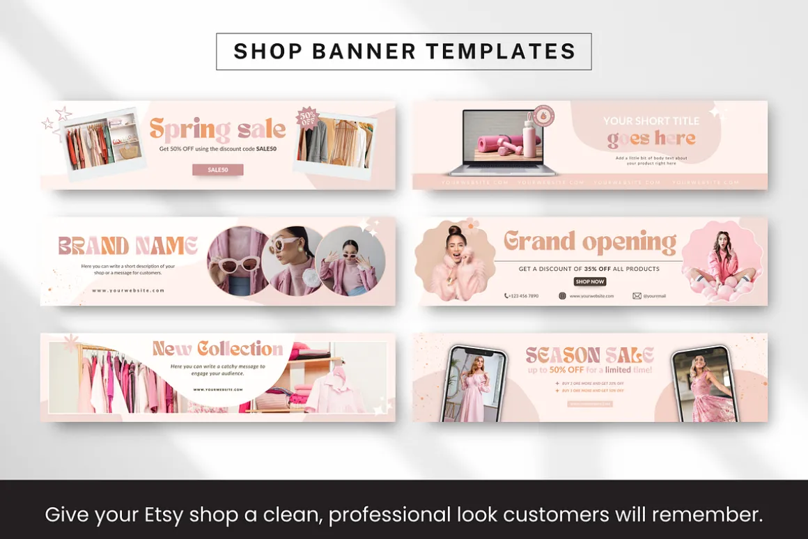 Etsy Shop Bundle Canva Templates