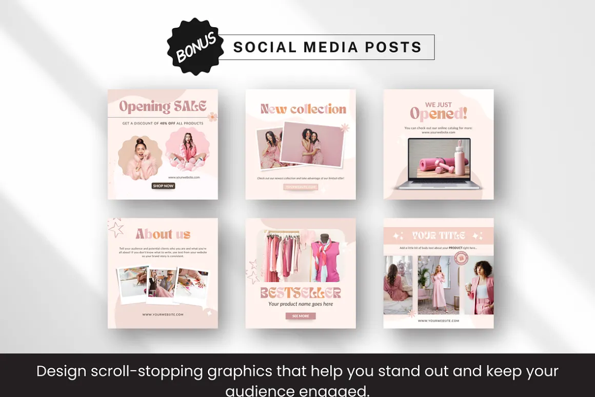Etsy Shop Bundle Canva Templates